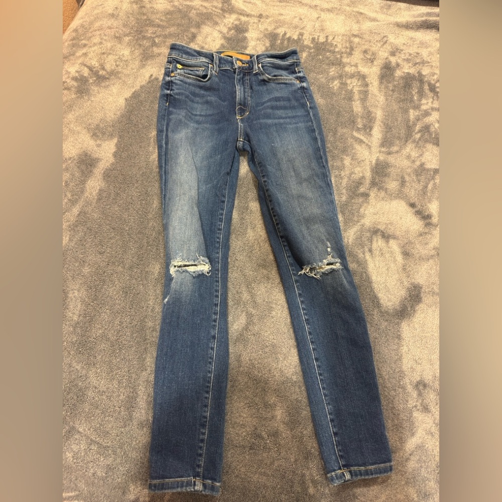 Joe's Jeans Blue Distressed Skinny Jeans